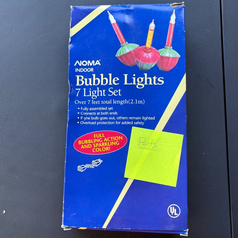 \Bubble Lights 7 Light Set  Vintage‎ Style Christmas Decor PARTS ONLY